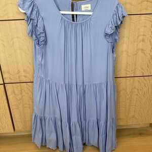 Wilfred Soft Blue Gathered Dress